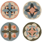 Kaleidoscope Beaded Coasters - Set of 4