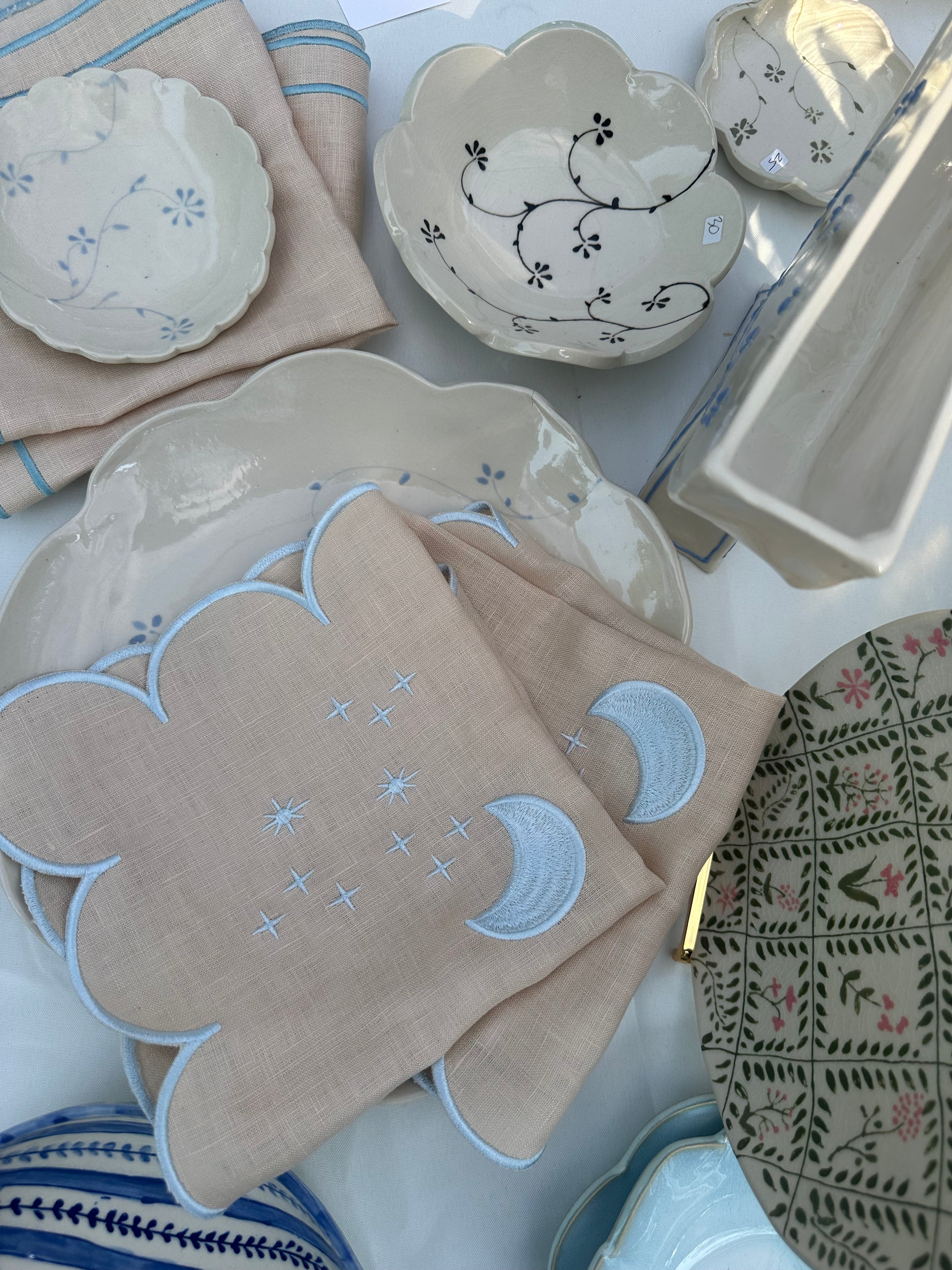 Set of 2 Moonbeam Napkins