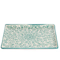 White and Green Handmade Ceramic Tray
