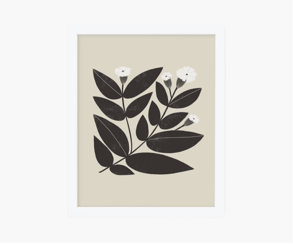 Modern Flower 01 Art Print