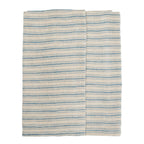 Natural and Blue Boat Stripe Kitchen Towel