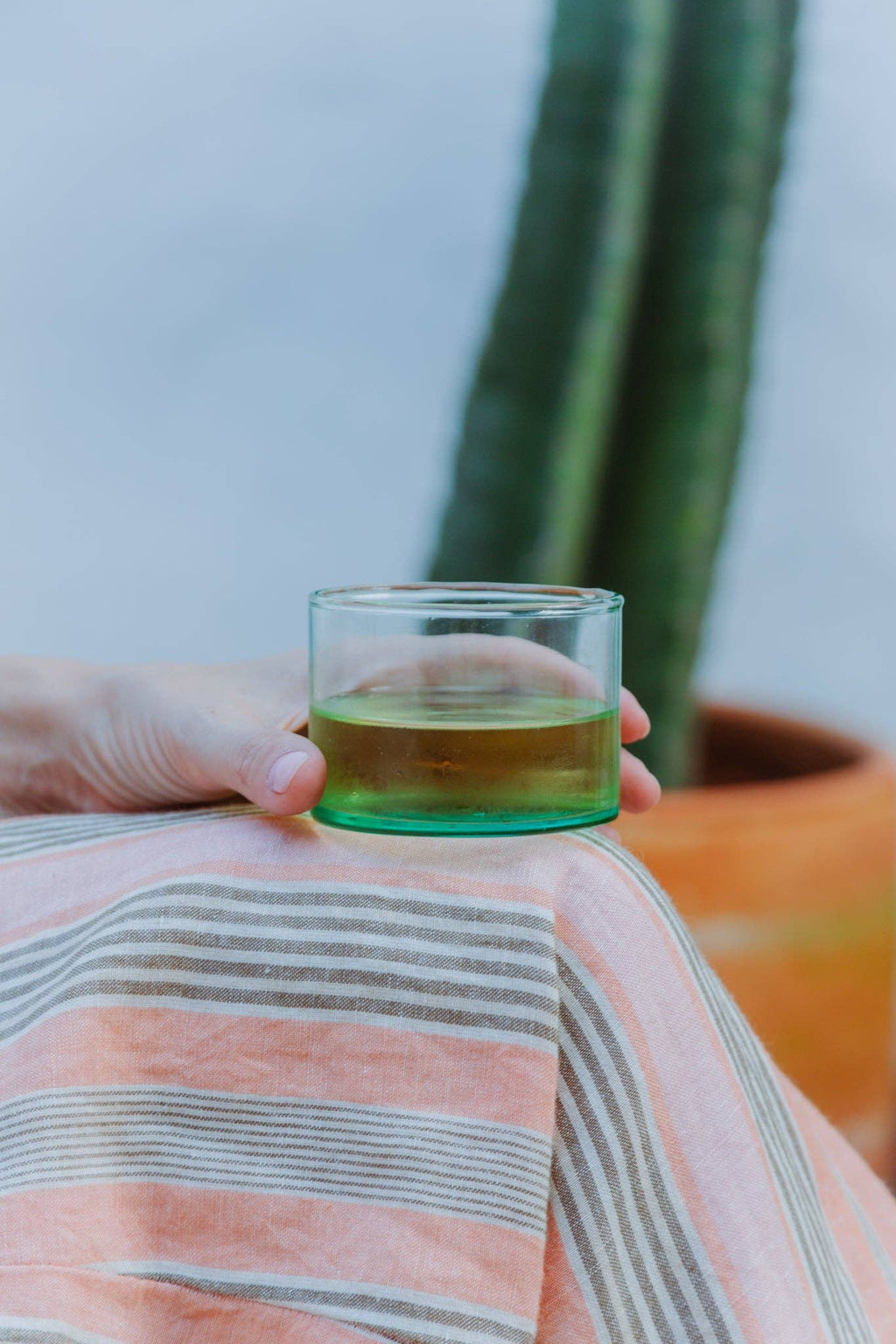 Handblown Bodega Tumbler in Seaglass