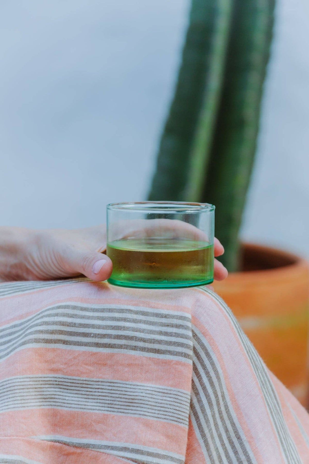 Handblown Bodega Tumbler in Seaglass