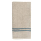 Natural Linen and Blue Kitchen Towel