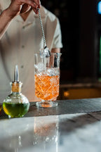 Footed Cocktail Mixing Glass