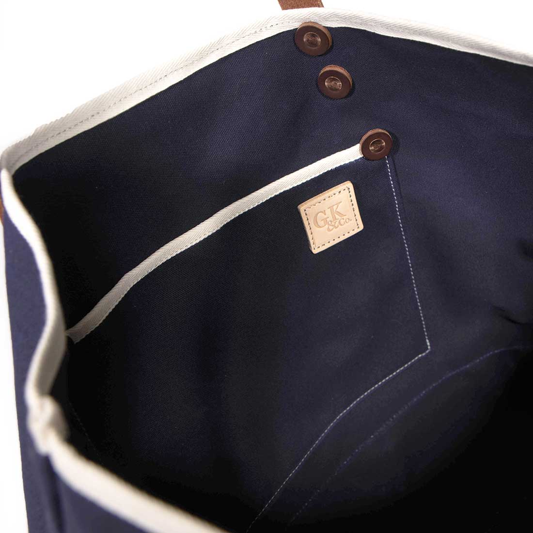 Waxed Canvas All Day Tote in Navy