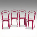 Rare Authentic Fushia Bentwood Chairs