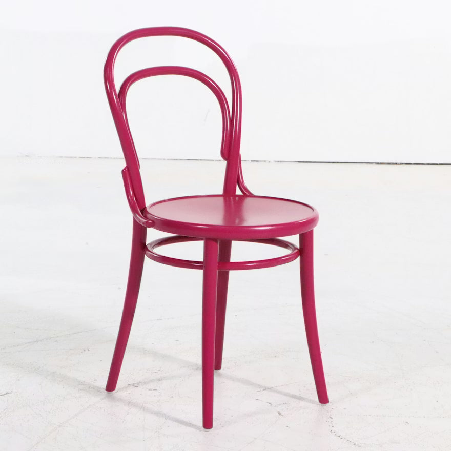 Rare Authentic Fushia Bentwood Chairs