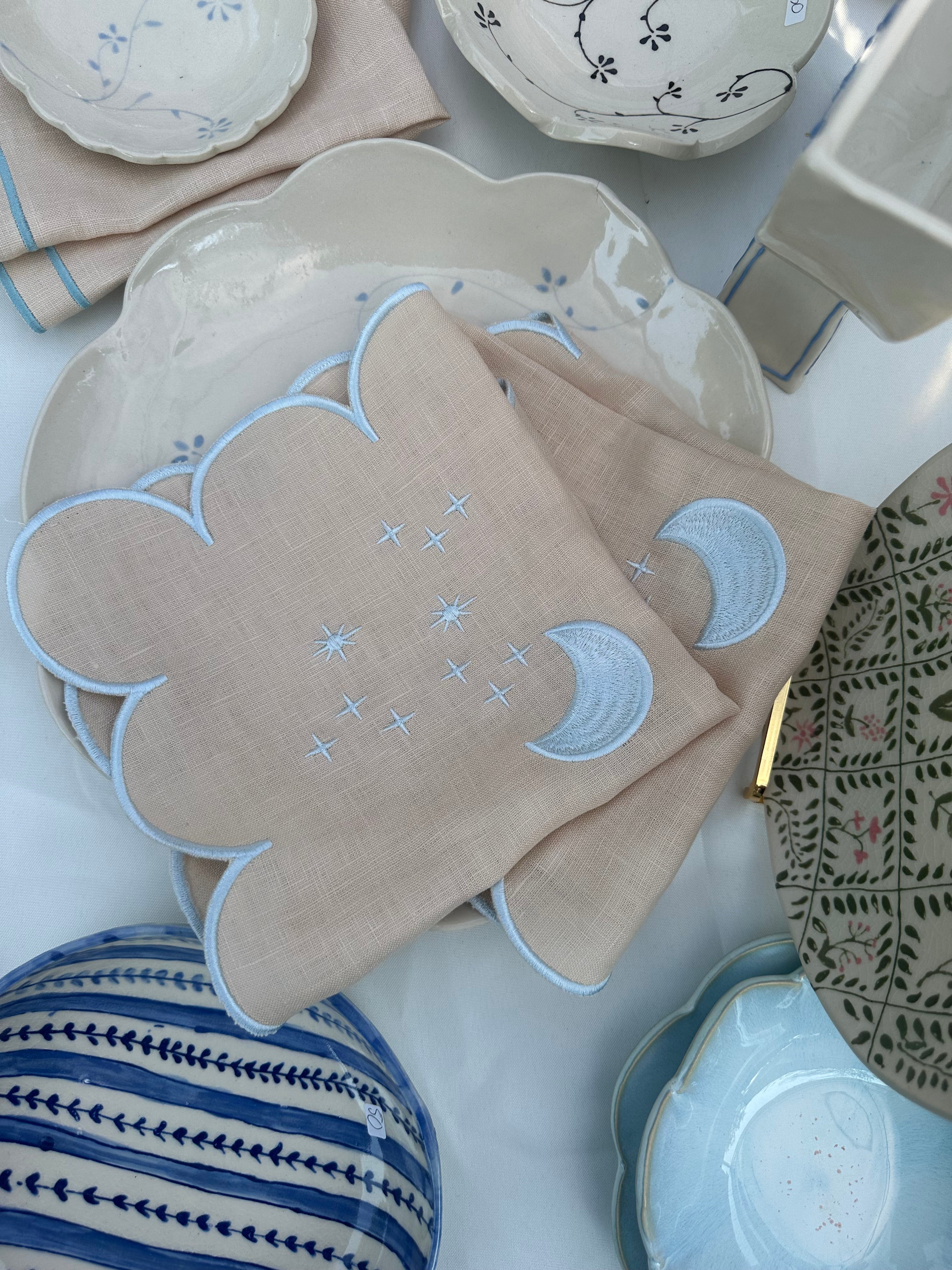Set of 2 Moonbeam Napkins