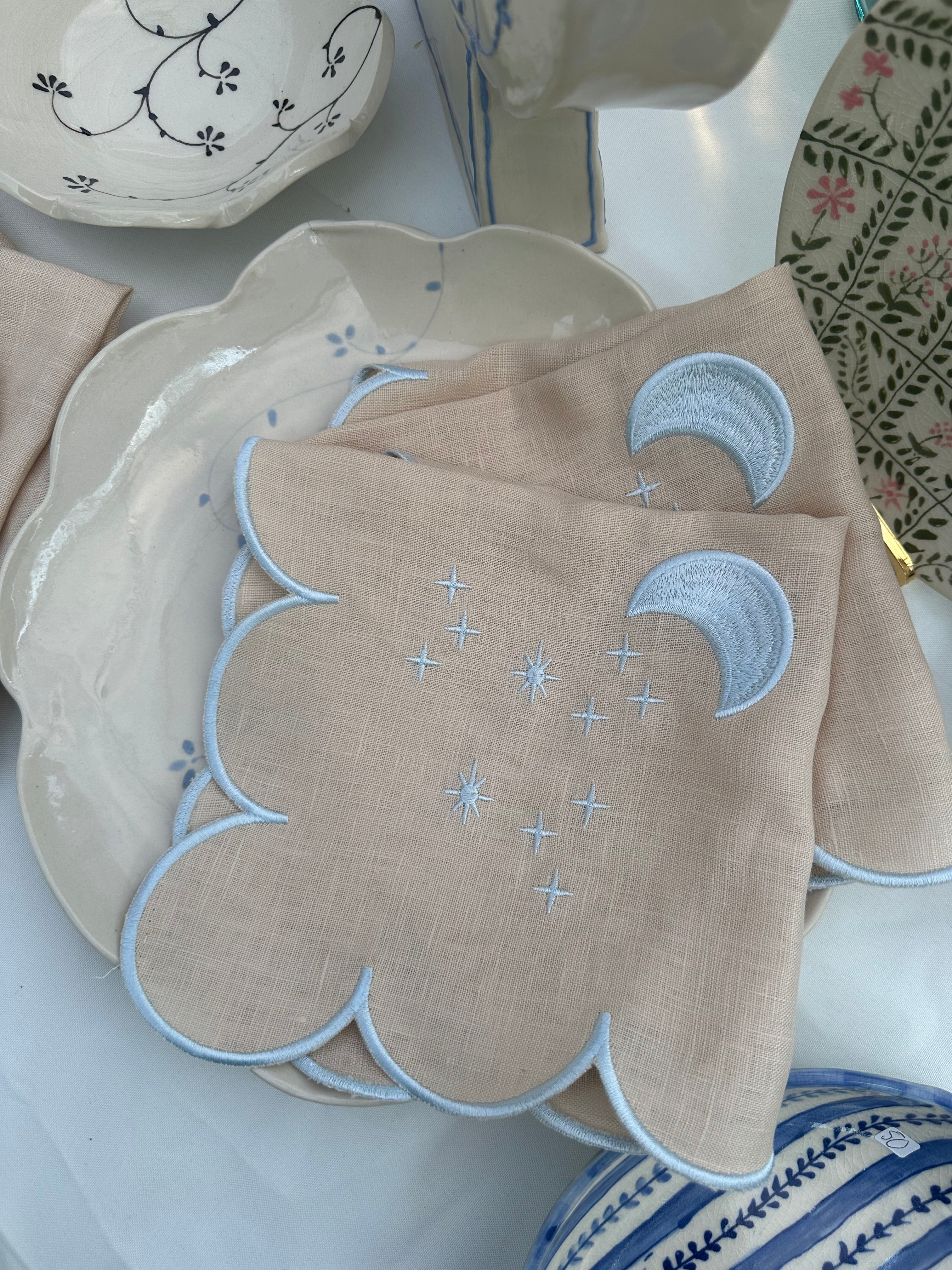 Set of 2 Moonbeam Napkins