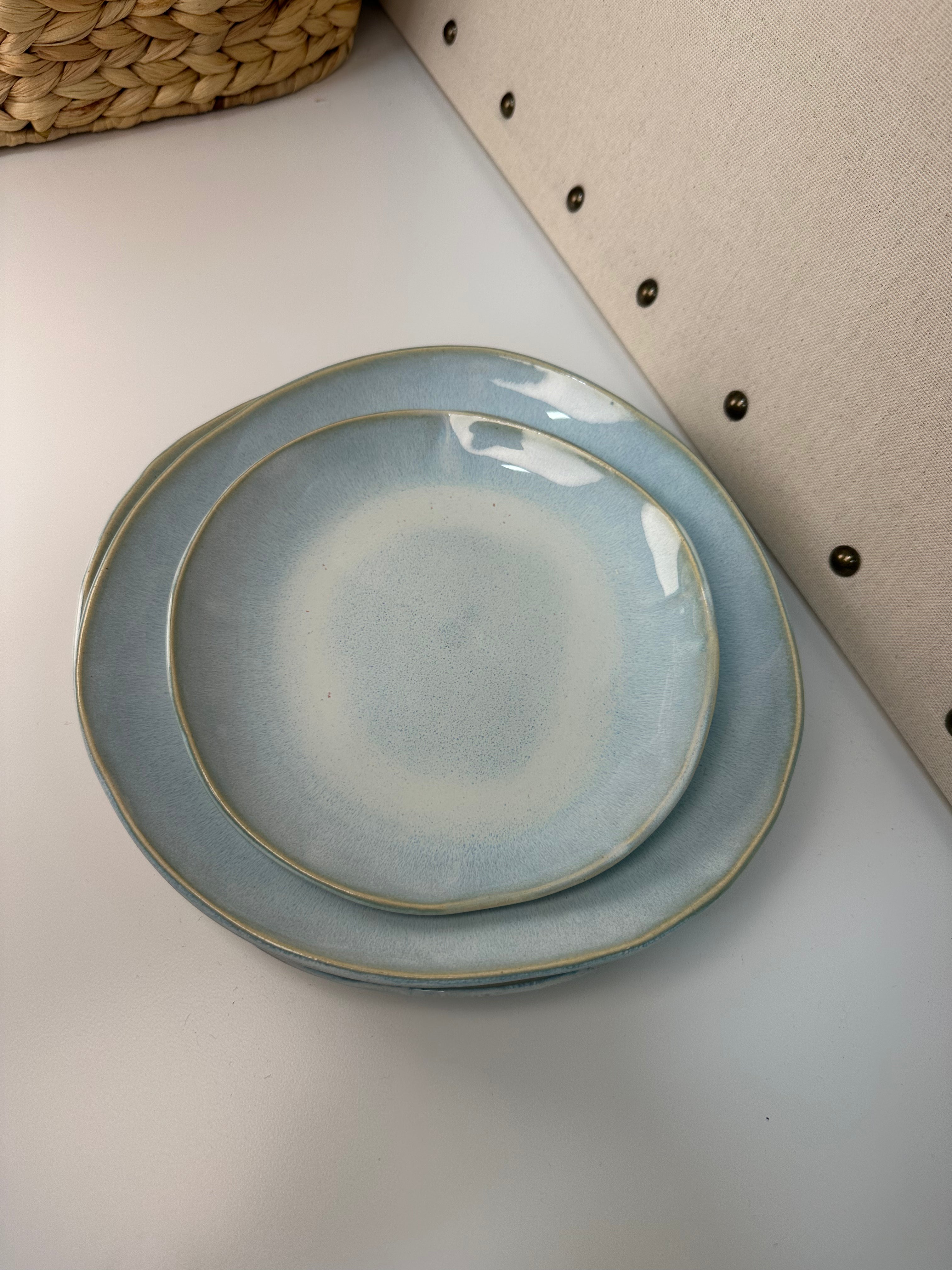Sea Foam Blue Plate