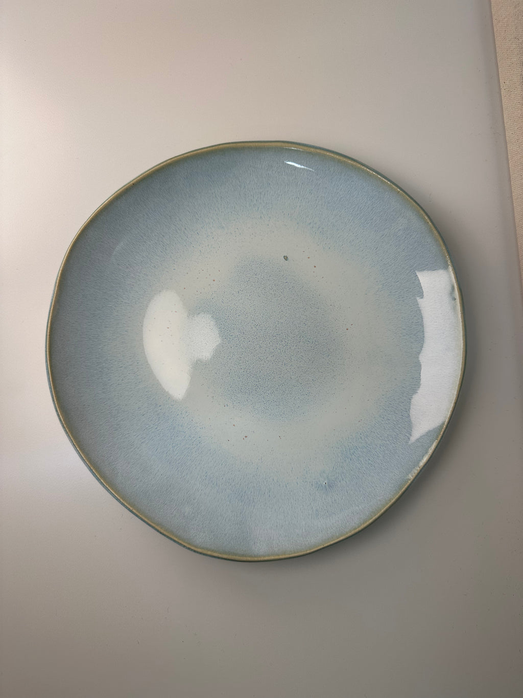 Sea Foam Blue Plate