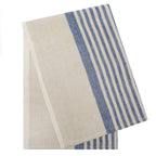 Natural and Blue Multi-Stripe Kitchen Towel