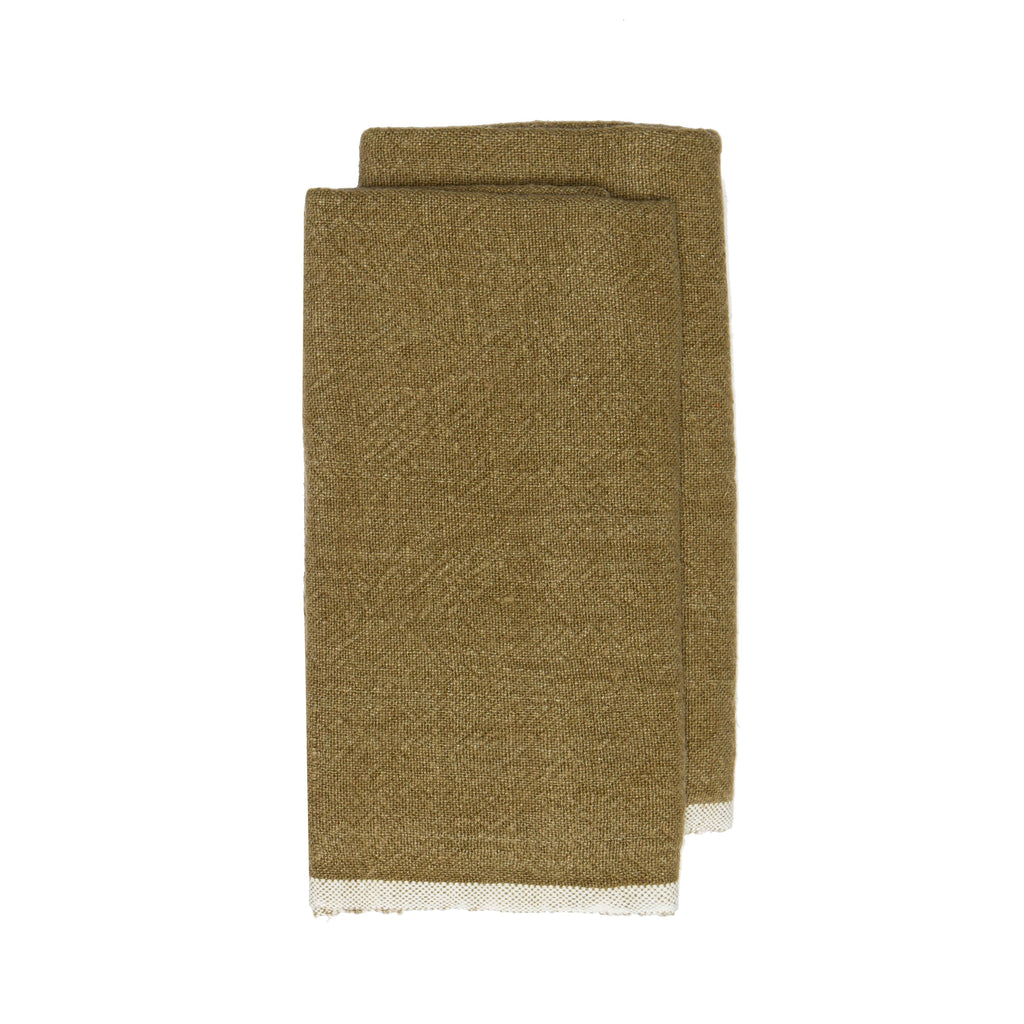 Chunky Linen Dish Towels – Forest Green