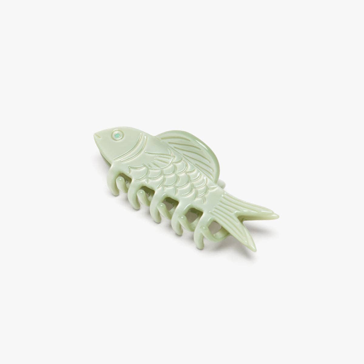 Mini Jade Fish Claw Clip