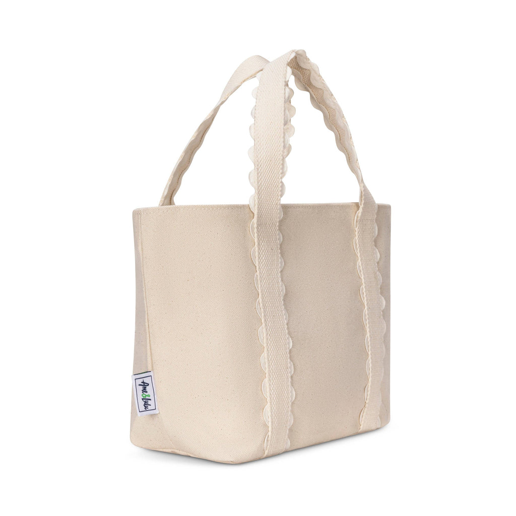 Mini Nantucket Tote – White