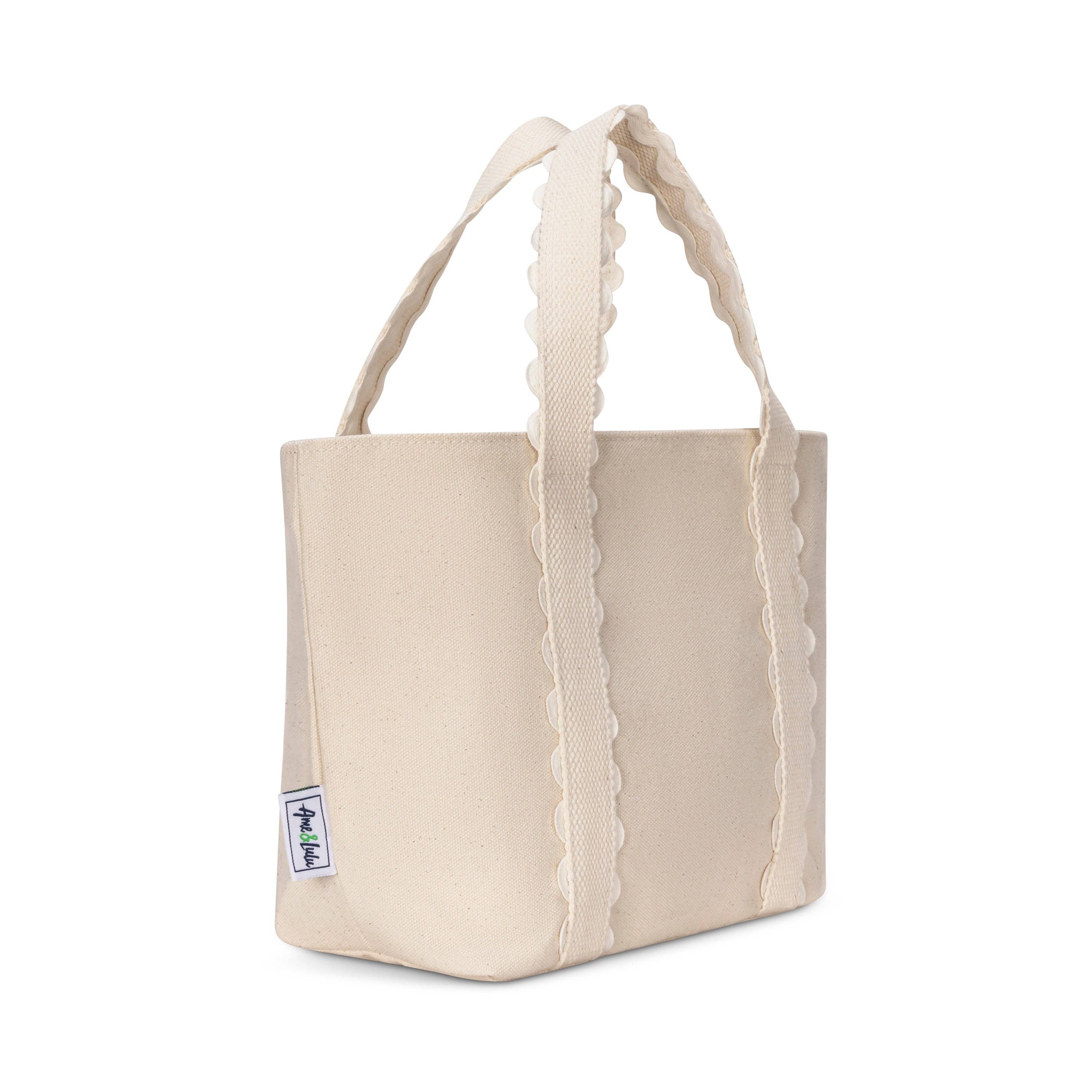 Mini Nantucket Tote – White
