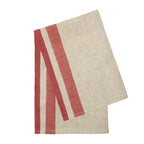 Natural and Red Stripe Kitchen Towel