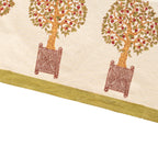 Square Orange Tree Tablecloth - 71x71 inches