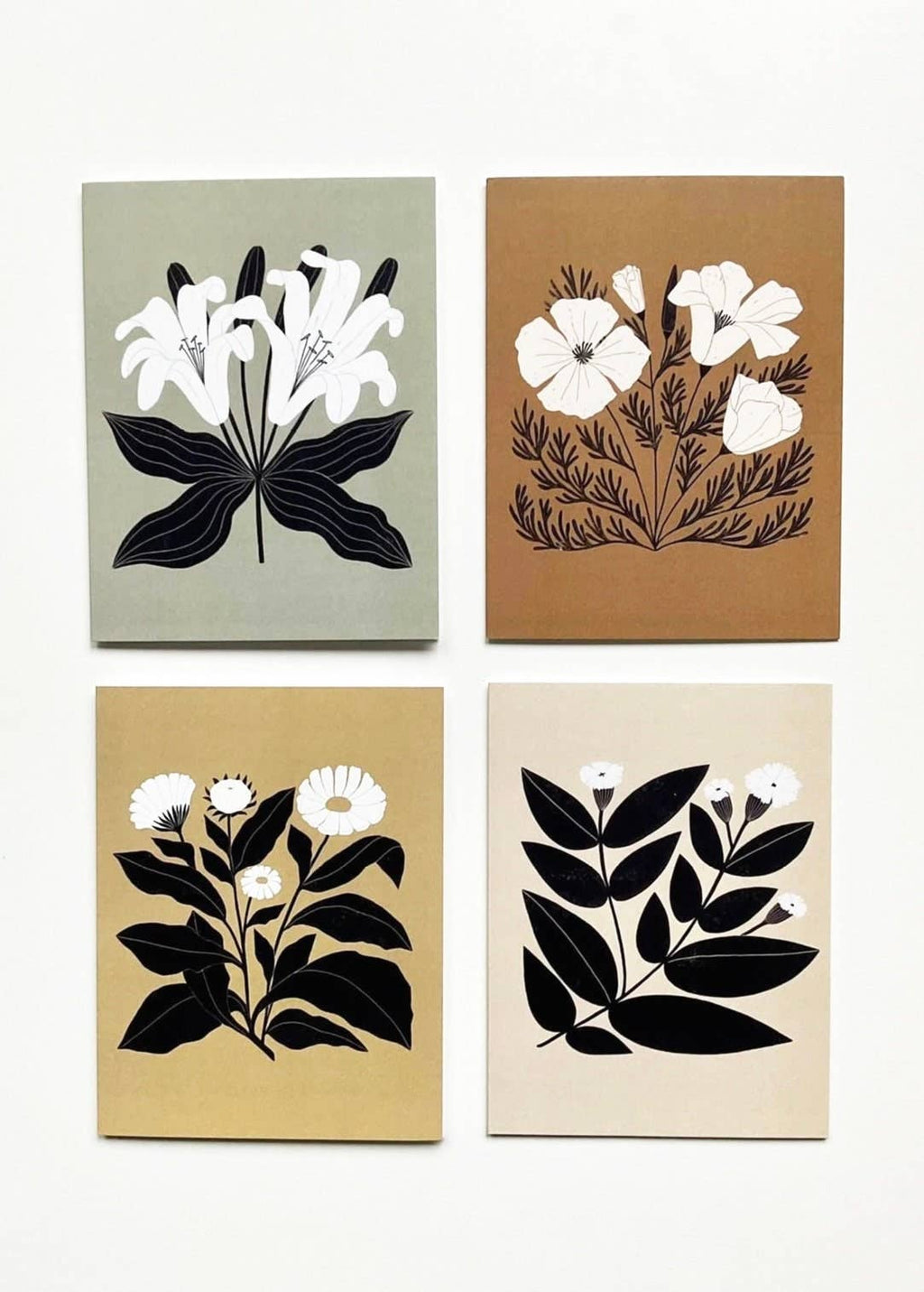 Botanical Assorted Card Set – 8 Blank Cards With Envelopes