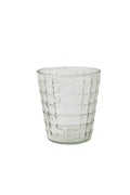 Ruffled Glass Lattice Tumbler