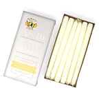 10" Hand Dipped Unscented Taper Candles - Off White