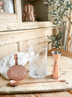 Copper Glass 4-Piece Barware Set