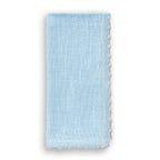 Set of 2 Knotted Edge Cotton Napkins – Sky Blue