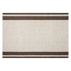 Natural and Coffee Stripe Kitchen Towel