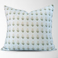 Arabella Sky Blue Block Print Pillow