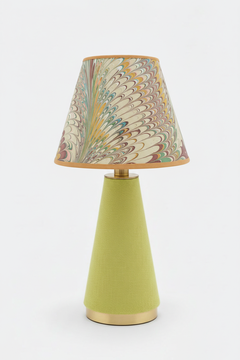 Hand-Marbled Empire Lampshade