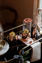 Copper Glass 4-Piece Barware Set