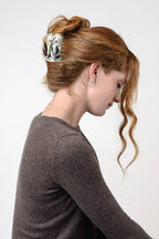 Large Floral Claw Clip