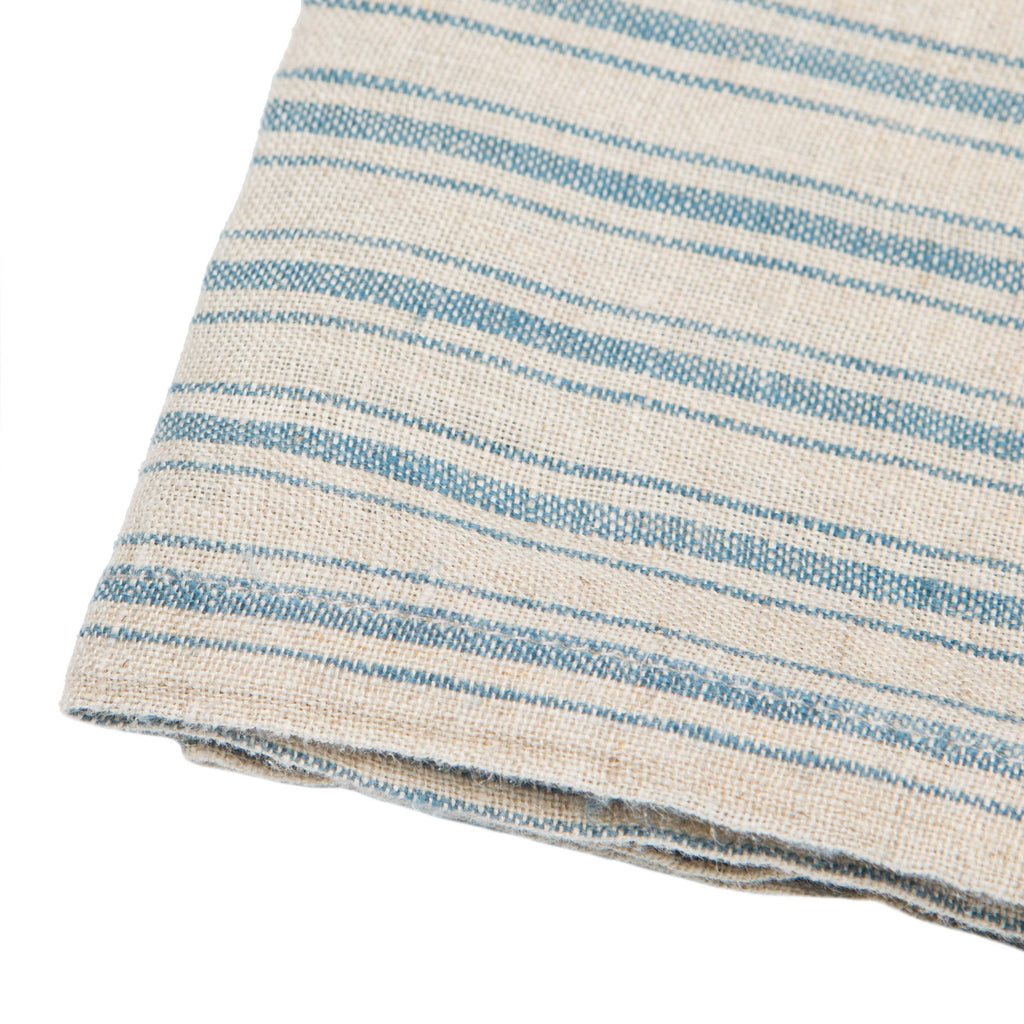 Natural and Blue Boat Stripe Kitchen Towel