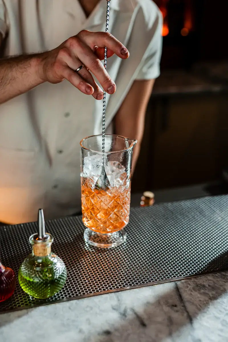 Footed Cocktail Mixing Glass