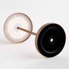 10" Cordless Portable LED Lamp – Brown Linen