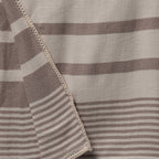 Reversible Double Sided Cotton Throw Blanket - Grey