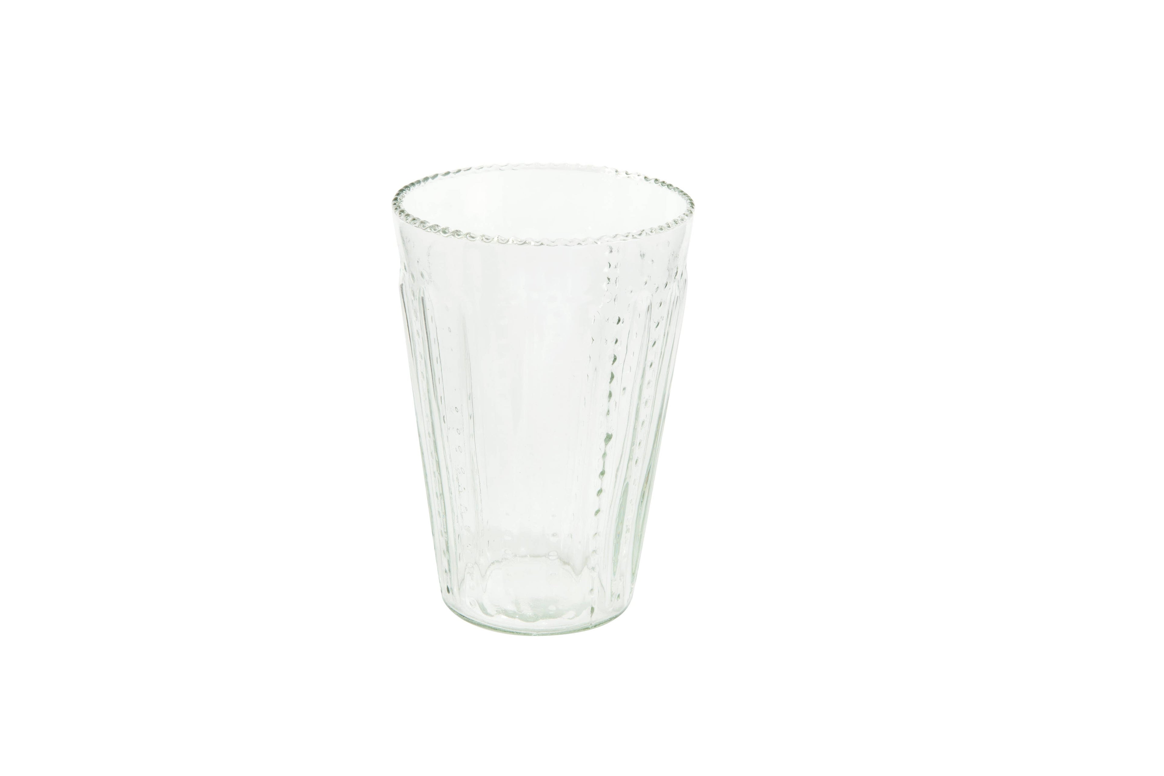 Ruffled Glass Tumbler
