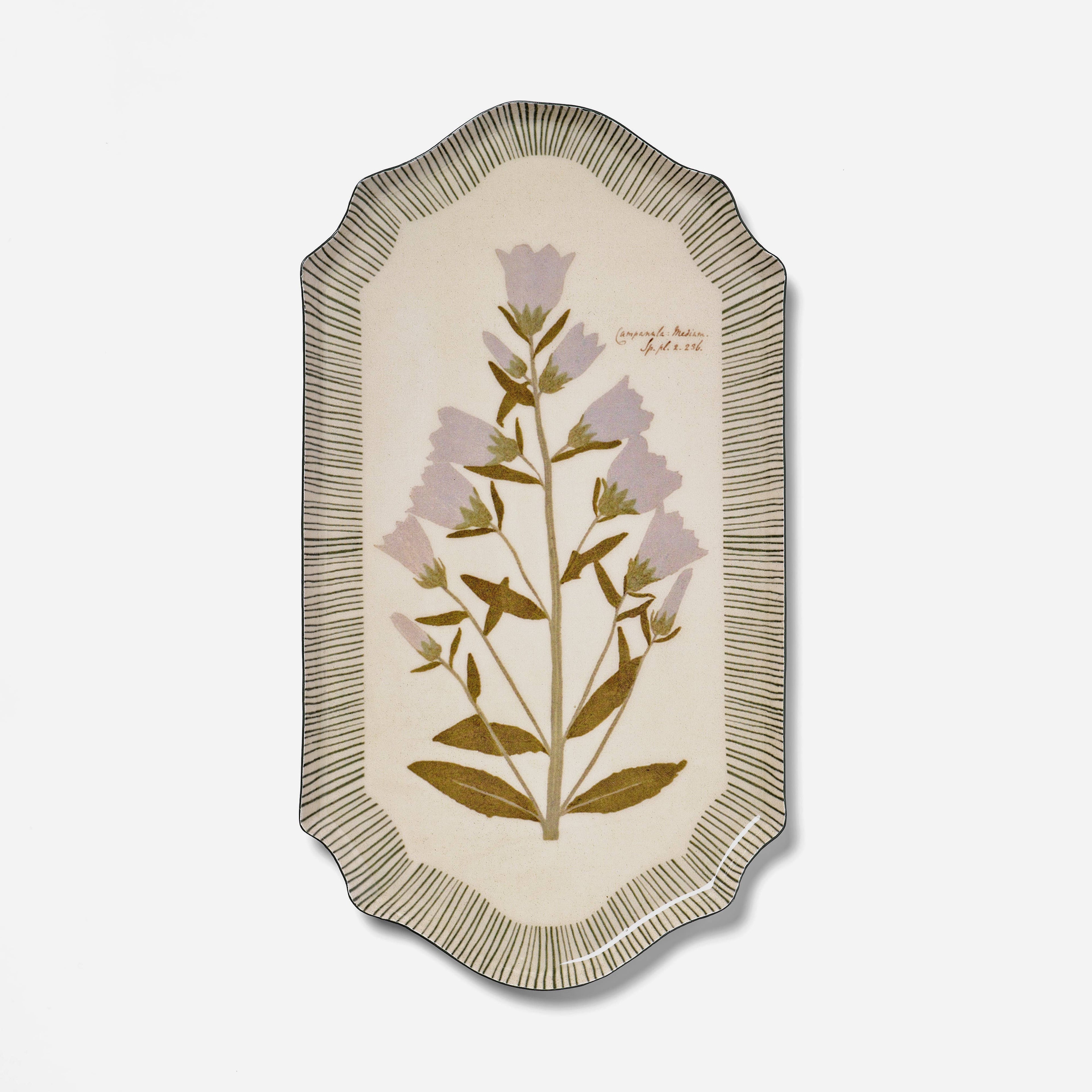 Campanula Bellflower Enamel Tray