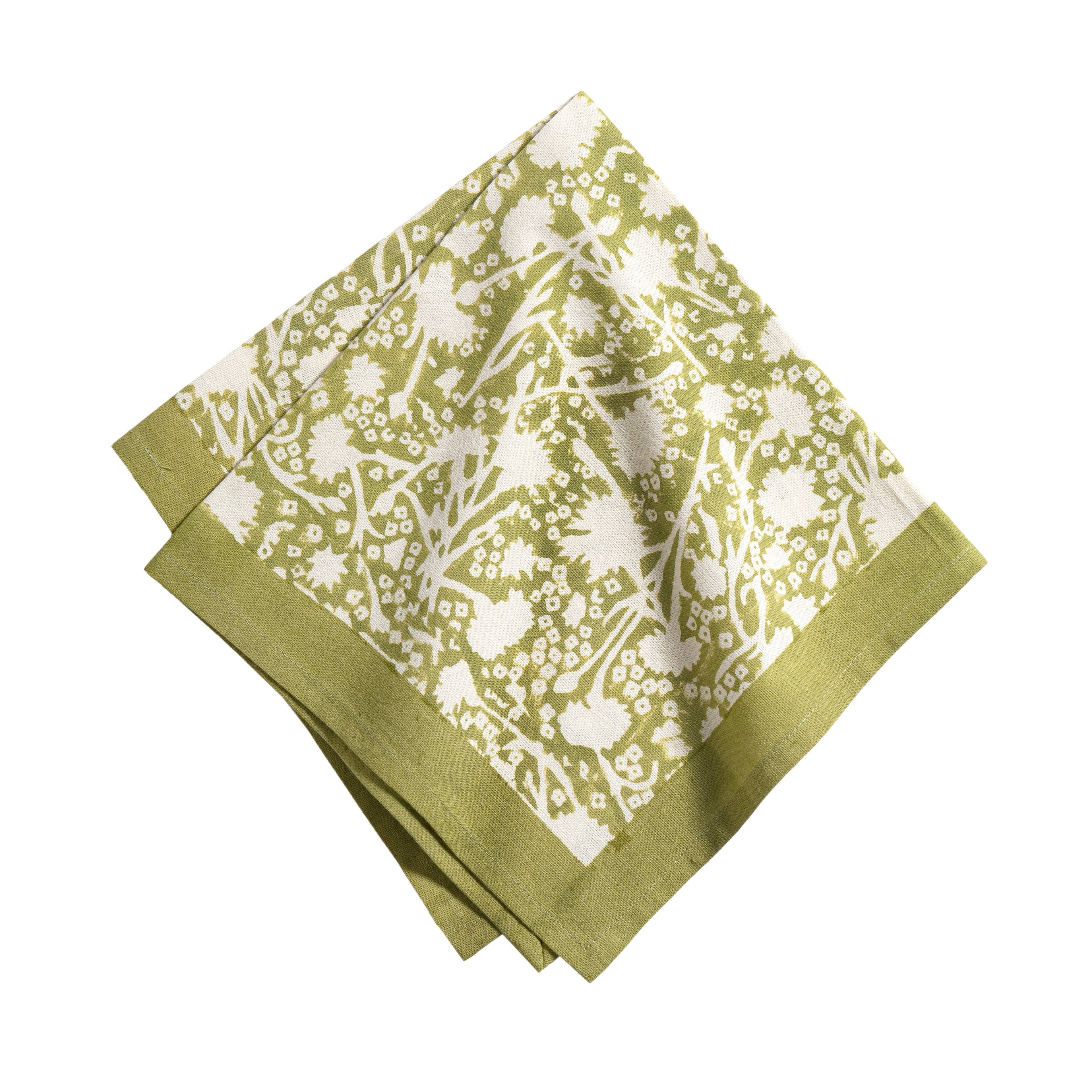 Set of 6 Meadows Vert Napkins