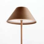 10" Cordless Portable LED Lamp – Brown Linen