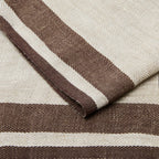 Natural and Coffee Stripe Kitchen Towel