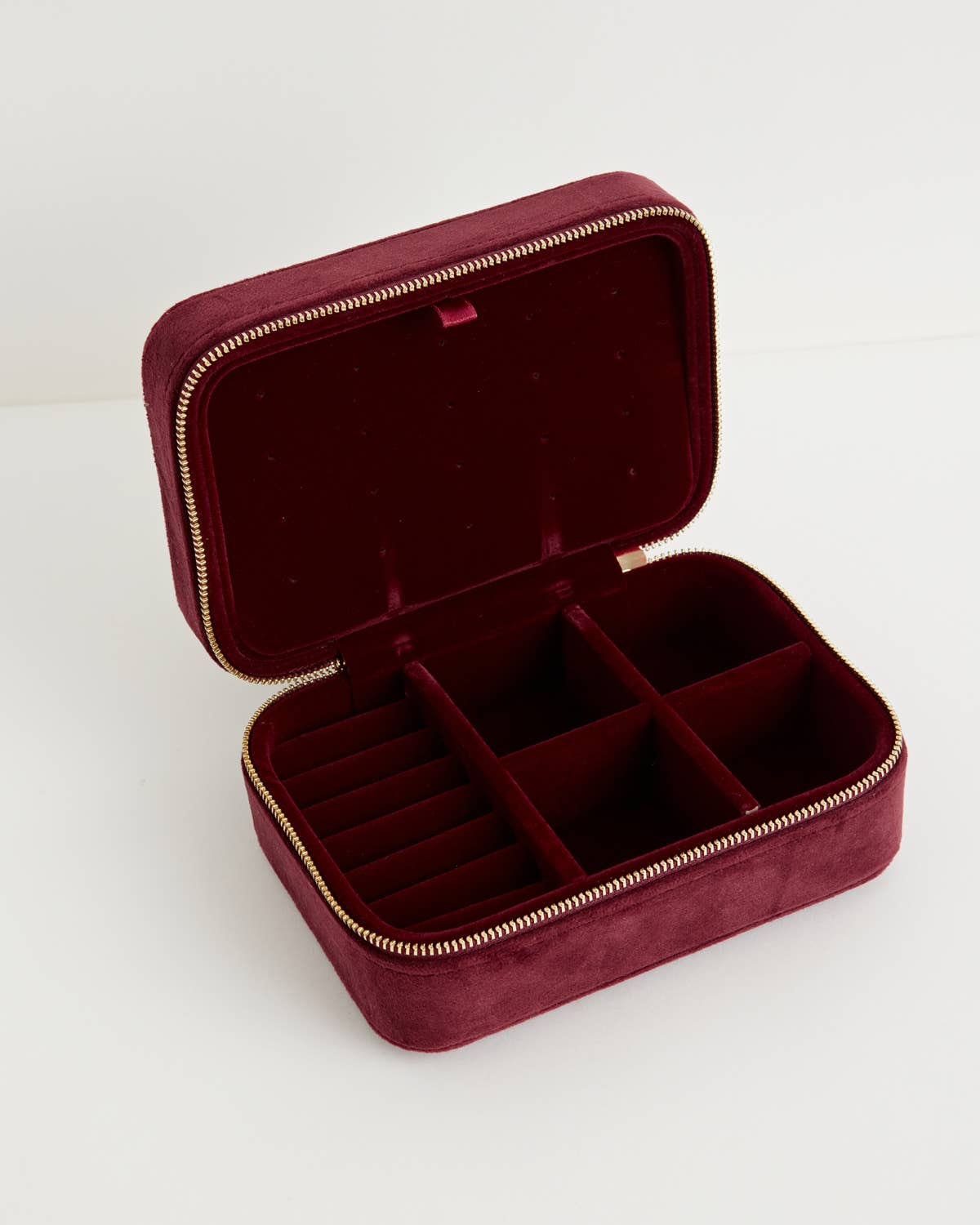 Robin Love Embroidered Velvet Jewelry Box