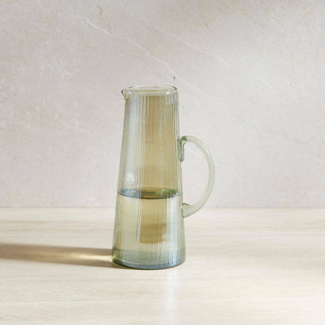 Ribbed Luster Pitcher