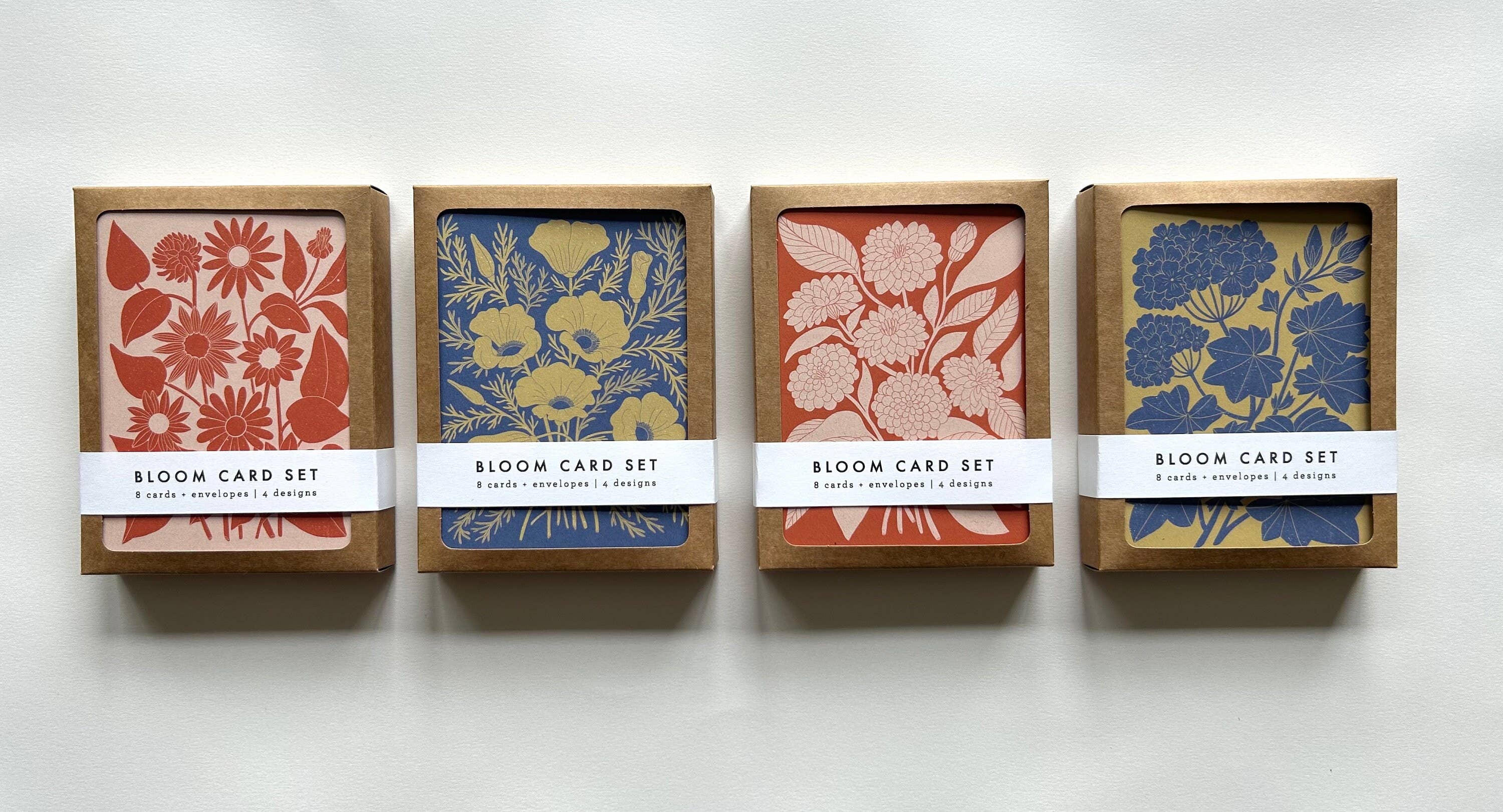 Bloom Assorted Floral Card Set – 8 Blank Cards With Envelopes