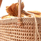 Rattan Tote Mesh Tote Bag – Natural